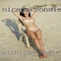 Michigan nudist woman looking