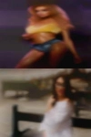 Female person phone single wet