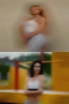 Sensual massage girl licking